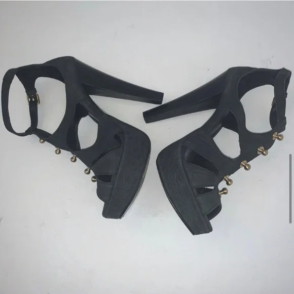 Thomas Wylde Studded Platform Pumps - Picture 6 of 12